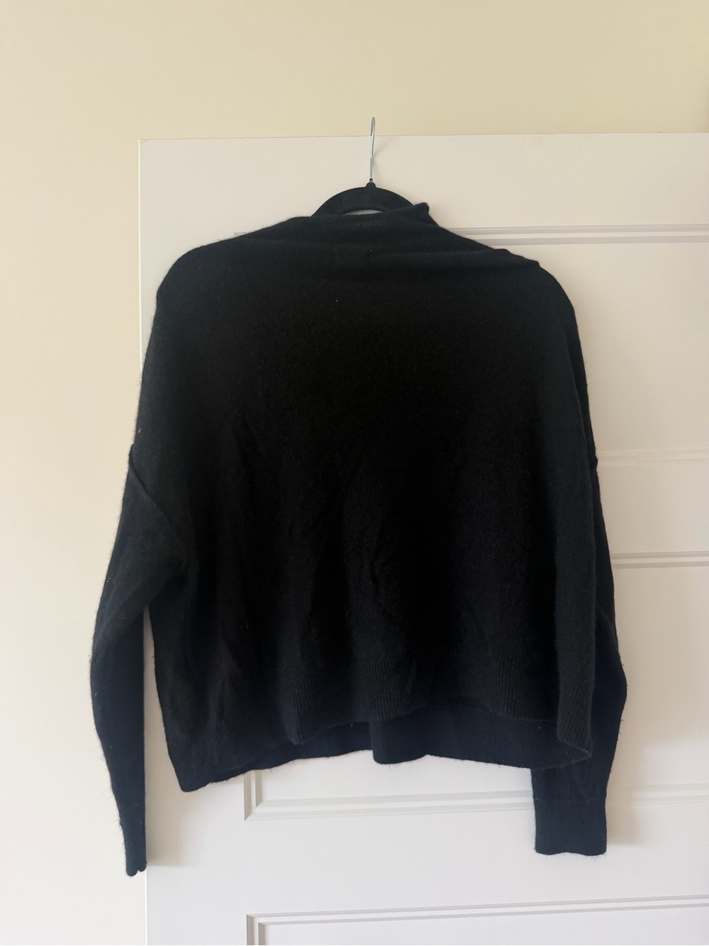 Pilcro Black Cowl Neck Cashmere Sweater
